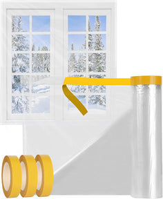 Window Insulation Kit Insulates 10 Indoor Windows Keep Warm for Winter